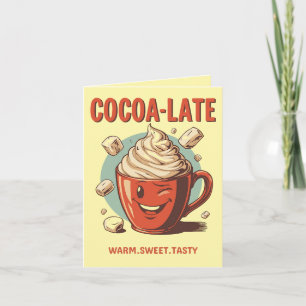 Carte Cocoa-late – Punition drôle de chocolat chaud de N