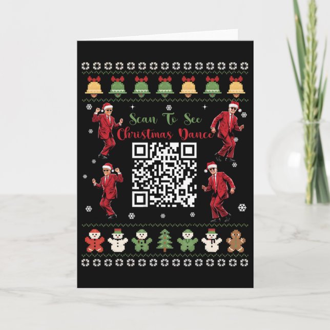 Carte Code de danse Qr Trump Président Code de danse Noë (Devant)