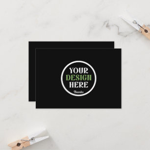 Carte Code QR de logo noir personnalisé pour la marque c