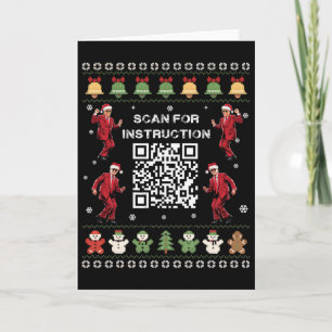 Carte Code Qr Trump Danse Président Scannez Pour Instruc