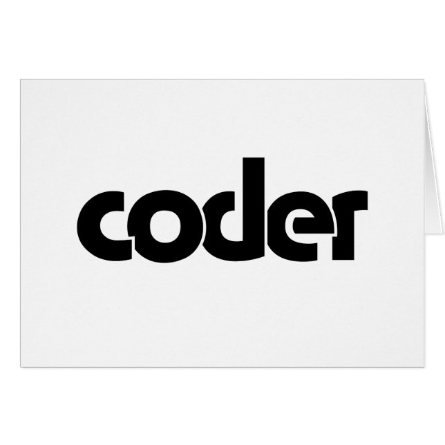 Carte Coder (Devant horizontal)