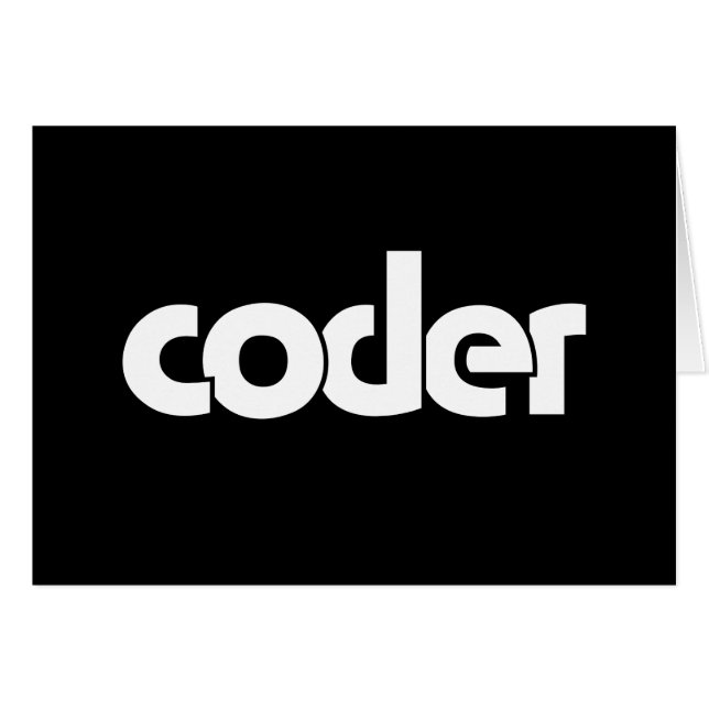 Carte Coder (Devant horizontal)