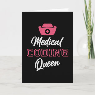 Carte Coder Médicale Coder Queen Coding Coder Coder prog