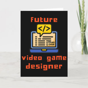 Carte Codeur programmeur du concepteur de jeu vidéo futu