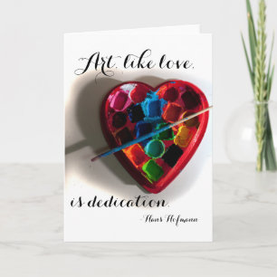 Carte coeur Art