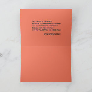 Carte "Cœur blanc en noir par le soleil" & Futur