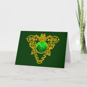CARTE CŒUR CELTIQUE DE LA SAINT PATRICK