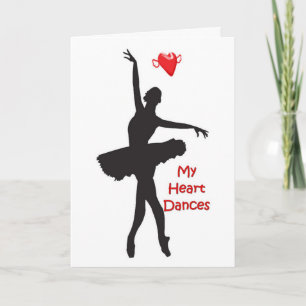 CARTE COEUR DANSES / CHANSONS HEUREUX ANNIVERSAIRE POUR 