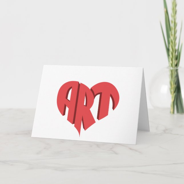 Carte Coeur d'art (Devant)