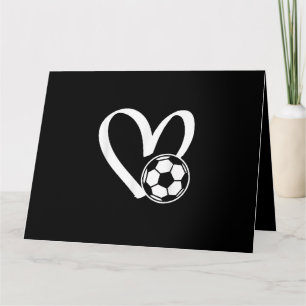 Carte Coeur de balle de football