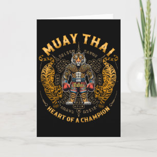 Carte Cœur de champion - Kickboxing et Muay Thai Tig