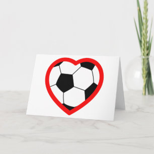 Carte Coeur de football