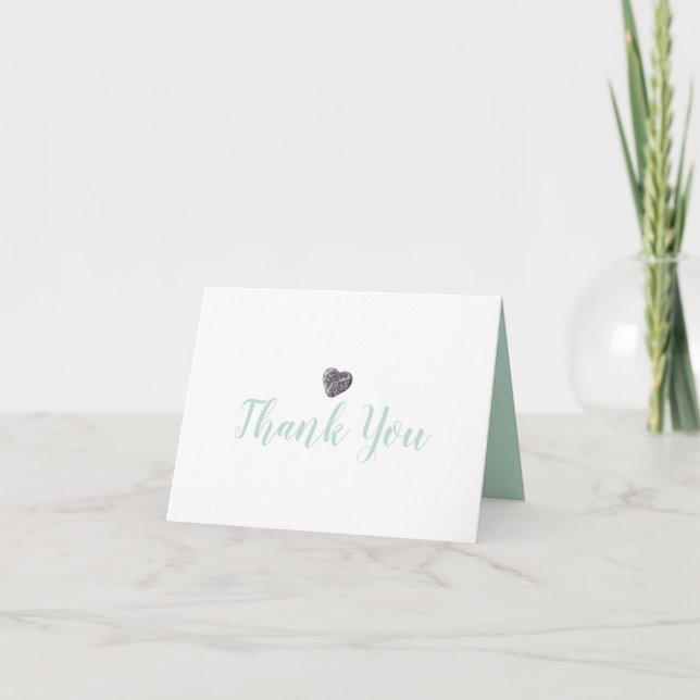 Carte Cœur de Galet Merci (Devant)