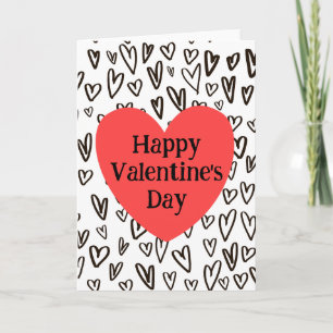 Carte Cœur de graffiti pour la Saint-Valentin