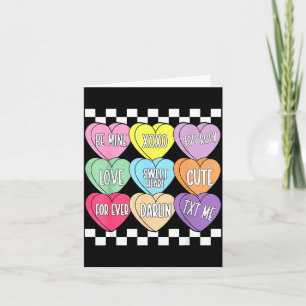 Carte cœur de la Saint-Valentin bonbon être cœur de conv