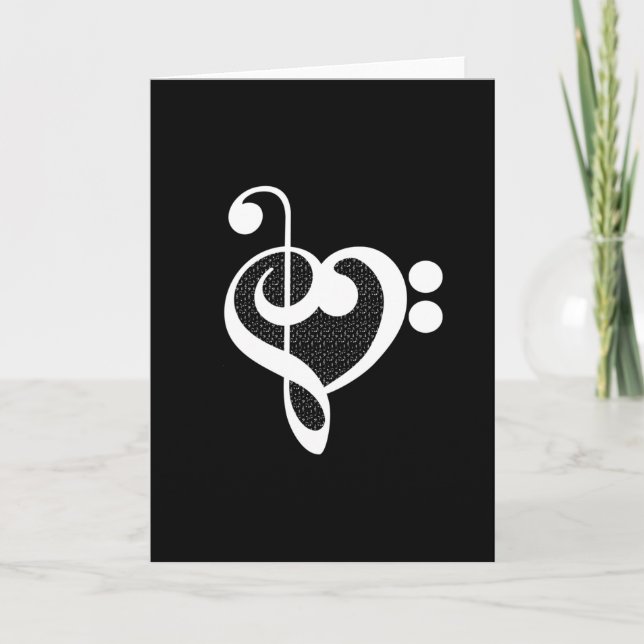 Carte Coeur de musique - I Love Music (Devant)