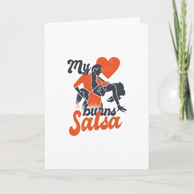 Carte Coeur de salsa (Devant)