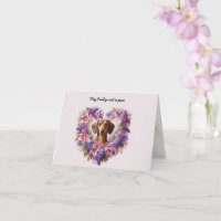 COEUR DE SYMPATHIE CUSTOMISÉE DE DACHSHUND