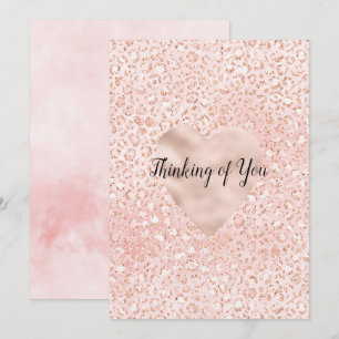 Carte Coeur Empreinte de léopard de la Parties scintilla