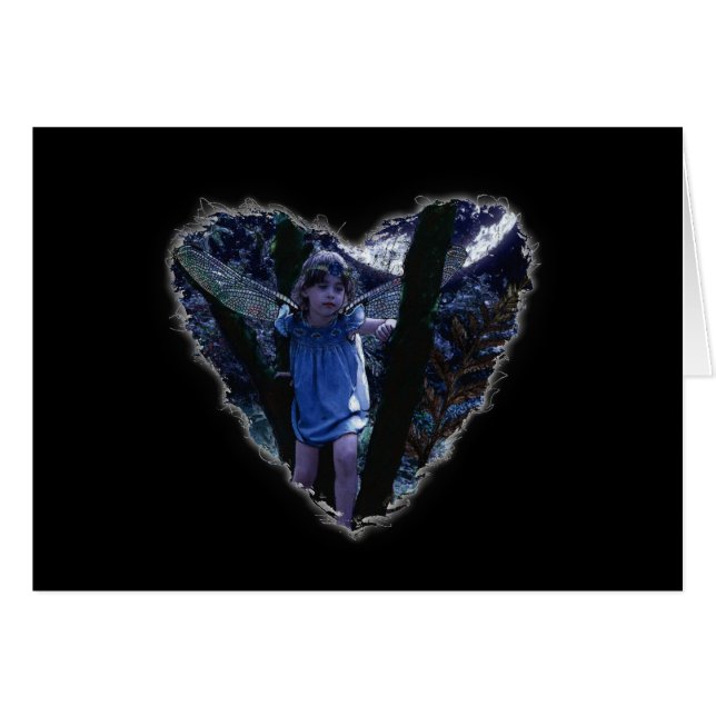 Carte Coeur Fairy (Devant horizontal)