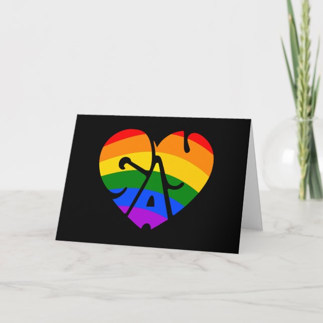 Carte Coeur gay (Devant)