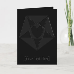 Carte Coeur Gothique & Pentathing Star