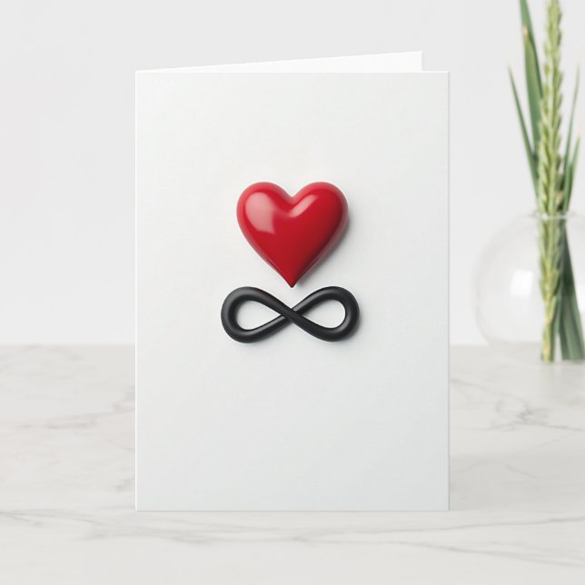 Carte Cœur Infini Forever (Devant)