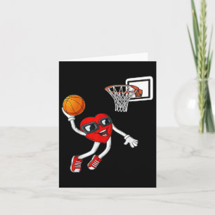 Carte Coeur Jouer Basket Valentines Jour Garçons Cadeaux
