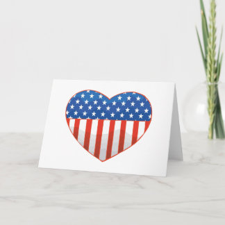 Carte Coeur patriotique