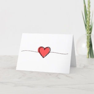 Carte Coeur Rouge