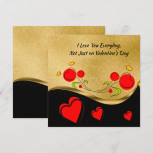 Carte Cœur rouge de la Saint-Valentin