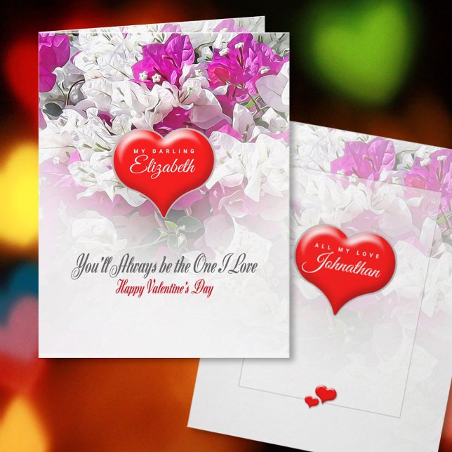 Carte Cœur Rouge Profond de la Saint-Valentin sur Fond F (Créateur téléchargé)
