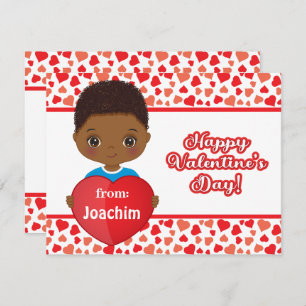 Carte Coeur Saint-Valentin de mignonne Petit Garço