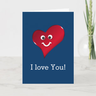 Carte Coeur souriant