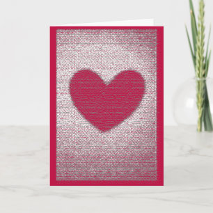 Carte Coeur Texture Anti Valentine