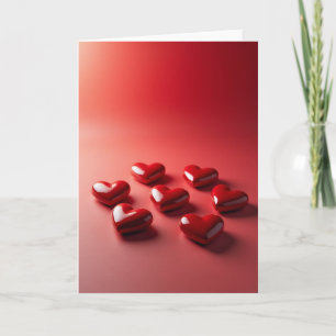 Carte Cœurs Amoureux Brillants