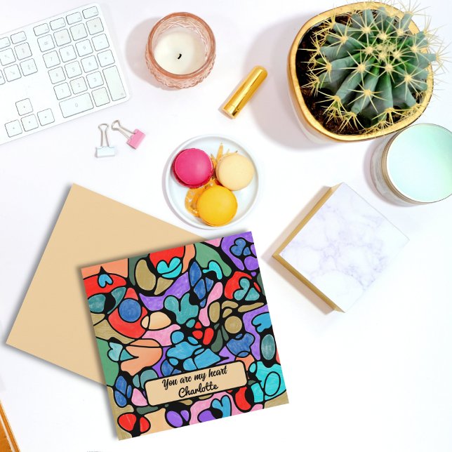 CARTE CŒURS AQUARELLES NUMÉRIQUES NEUROGRAPHIQUES (Créateur téléchargé)