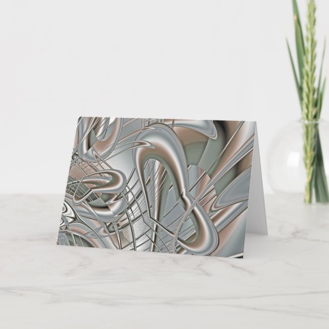 Carte Coeurs argentés (Devant)