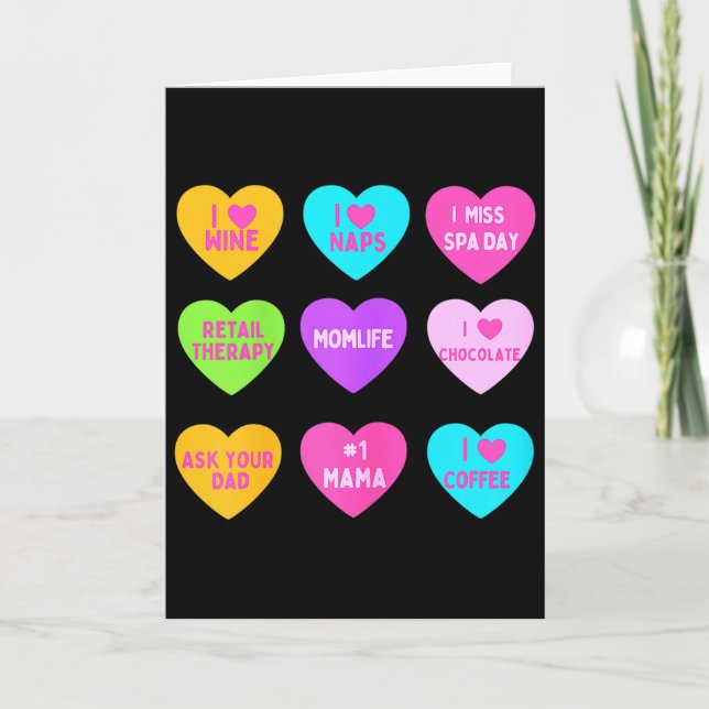 Carte Cœurs de conversation drôles de la Saint-Valentin  (Devant)