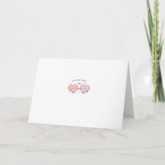 Carte Cœurs de couple Amour Plus Saint-Valentin Romantiq (Devant)