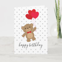 Coeurs Ours Teddy Balloon personnalisé bébé
