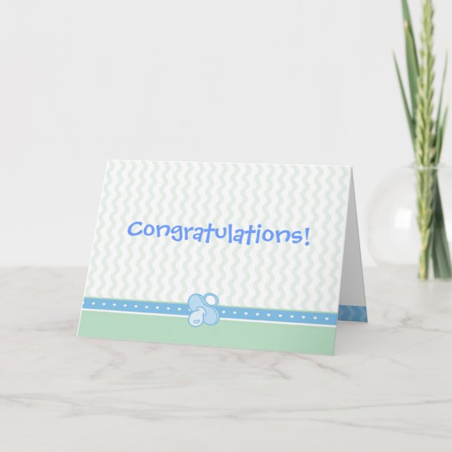 Carte Coeurs/ruches/félicitations de tétine (Devant)
