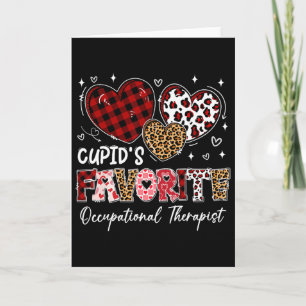 Carte Cœurs Thérapeute occupationnel préféré de Cupidon