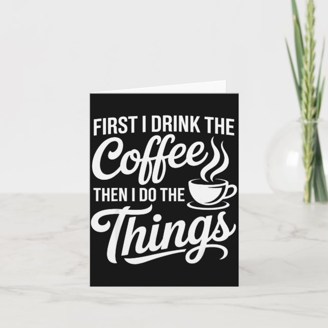 Carte Coffee Art For Men Women Cappuccino Drinker Coffee (Devant)