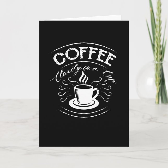 Carte Coffee Clarity in a Cup (Devant)