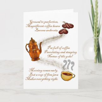Carte Coffee Haiku Greeting