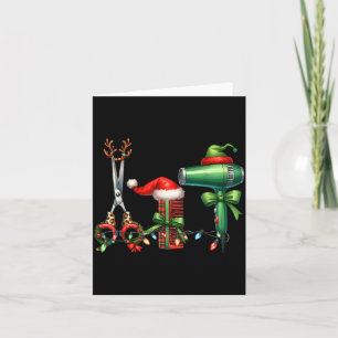 Carte Coiffeur Noël Coiffeuse licenciée Coiffeur