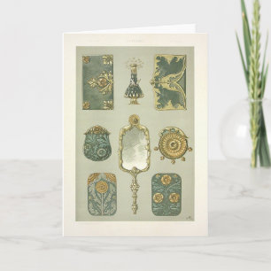 Carte Coiffeuse de seder en anton Art nouveau