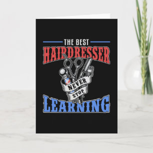 Carte Coiffeuse Styliste Ciseaux Barbier Coiffeur Cadeau