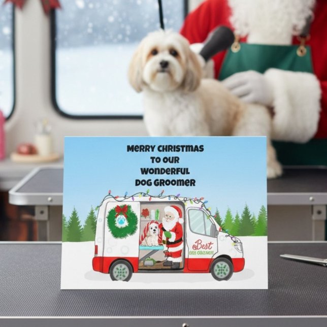 Carte Coiffure pour animaux de compagnie mobile Noël (Créateur téléchargé)